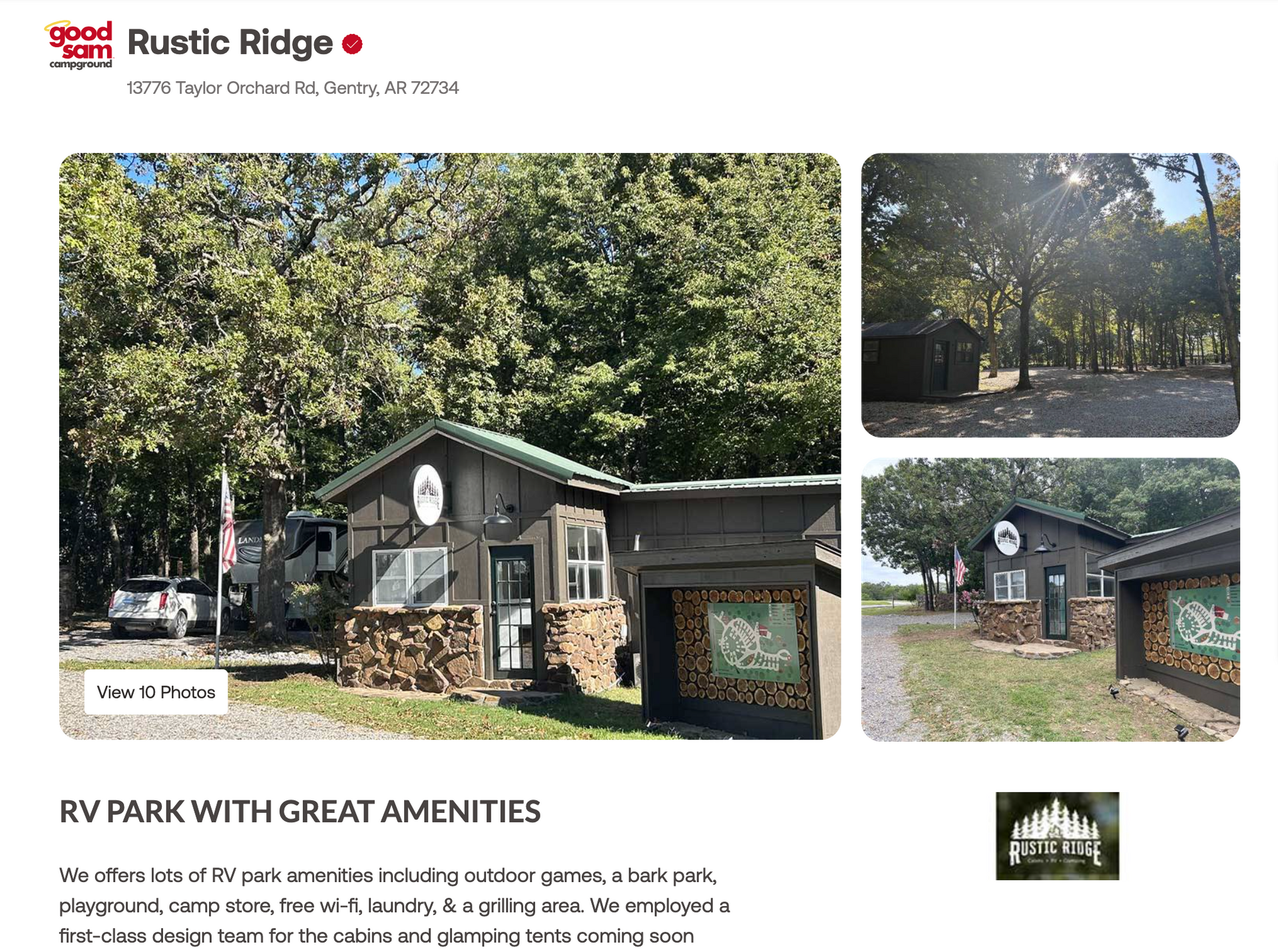 Good Sam RV Park in Arkansas