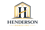 Logo for Henderson Homes Inc. featuring a stylized letter