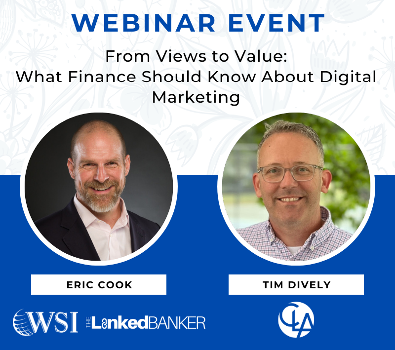 Click to register for the webinar Eric Cook on the CLA Webinar with Tim Dively