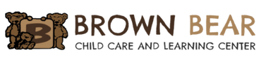 The logo for the brown bear child care and learning center