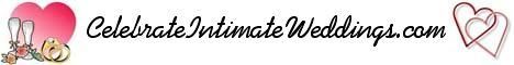 A logo for celebrate intimate weddings.com
