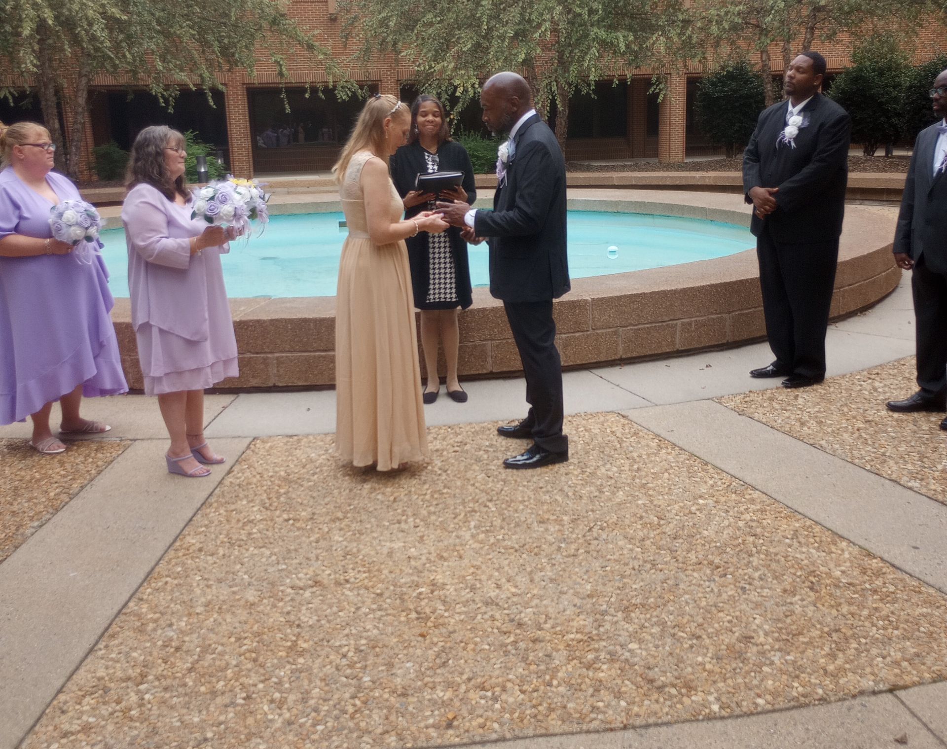 Lake Hening Courtyard Wedding!