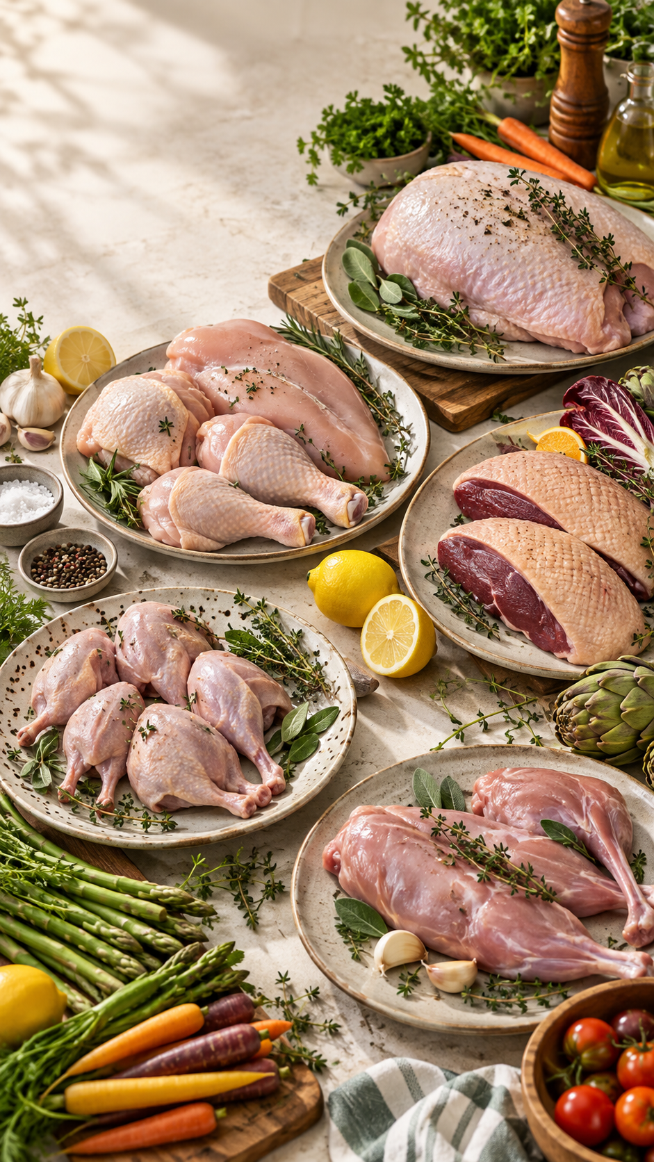 Carnes de pastoreo y preparación profesional