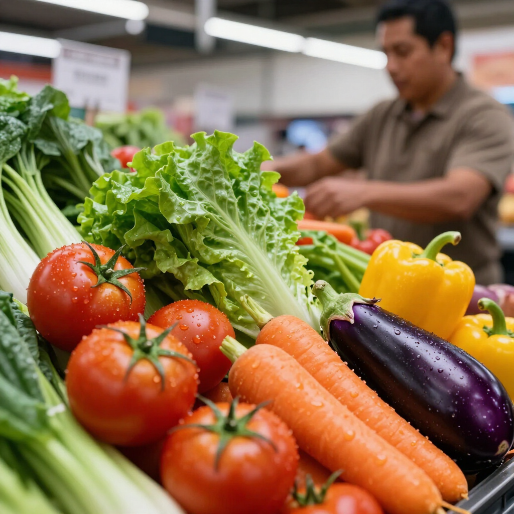 Frutas y verduras orgánicas frescas