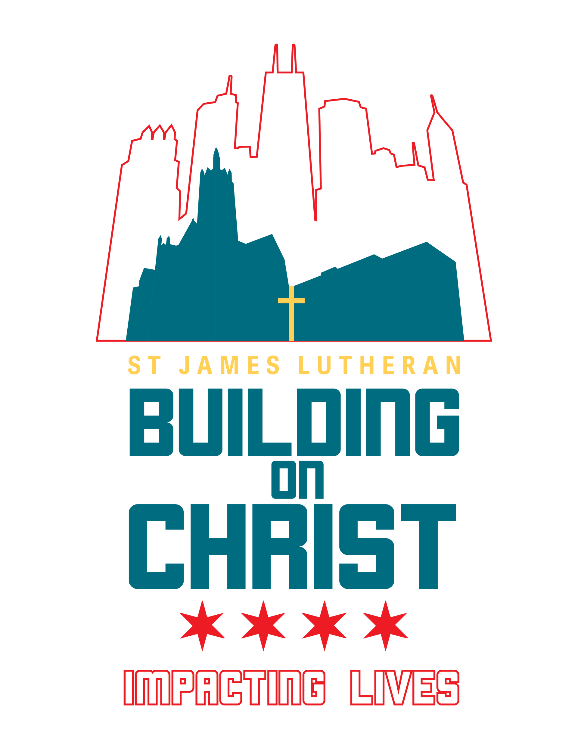 Logo for St. James Lutheran: Text