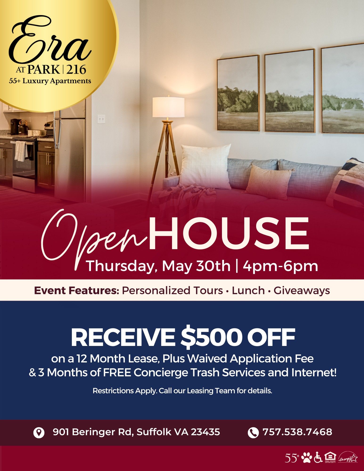 Open House at Era at PARK 216 - 55+ Luxury Apartments