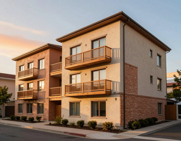 Small multifamily apartment building