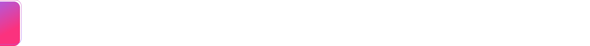 Abstract pink-and-white horizontal banner with a magenta square at the left edge