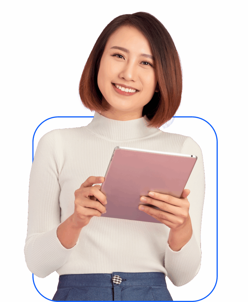 NotePadGirl cutout graphic
