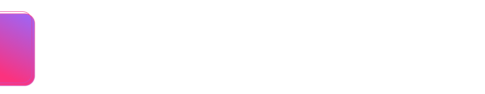 Pink and purple gradient square icon on a white background