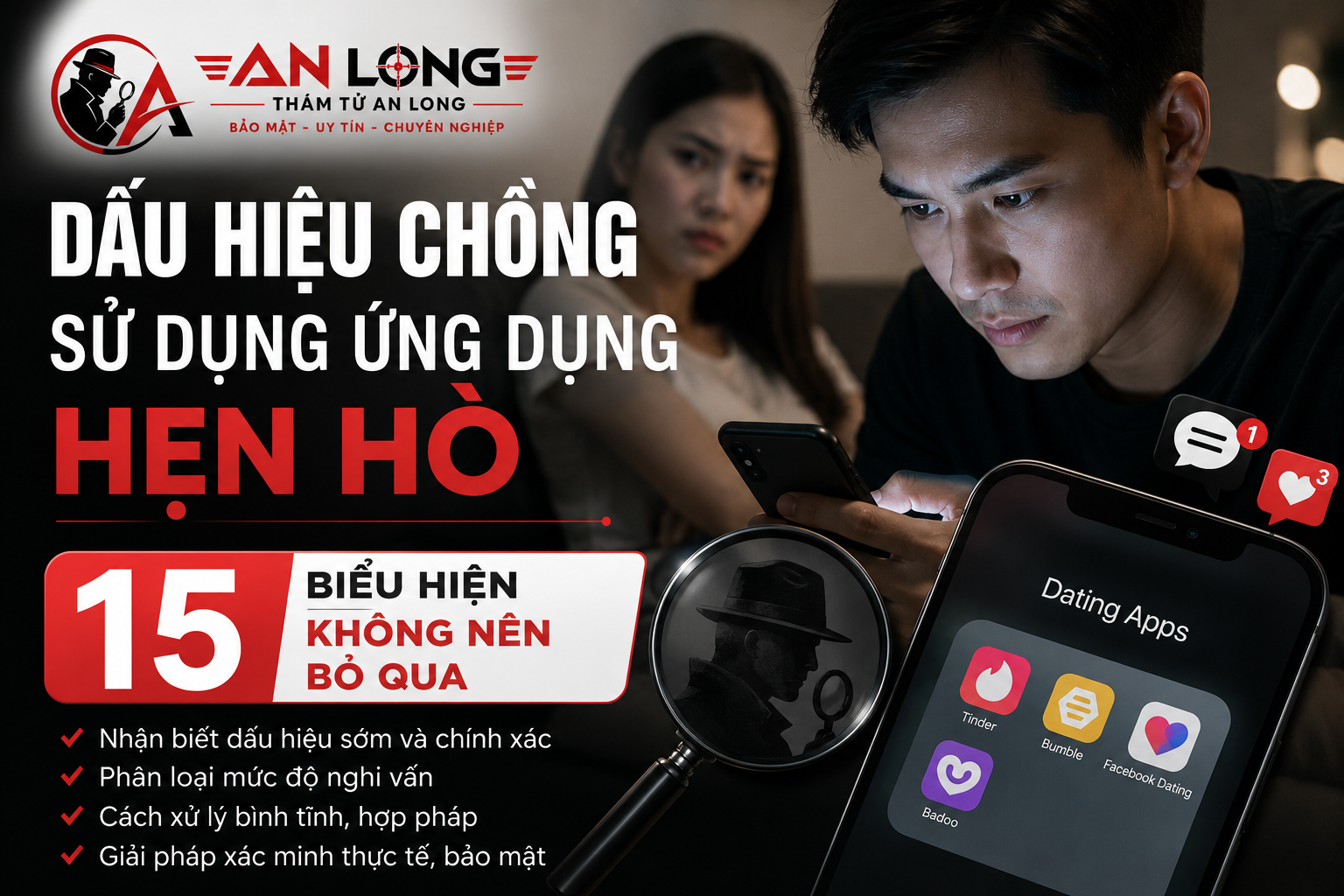 Dấu Hiệu Chồng Sử Dụng Ứng Dụng Hẹn Hò | An Long