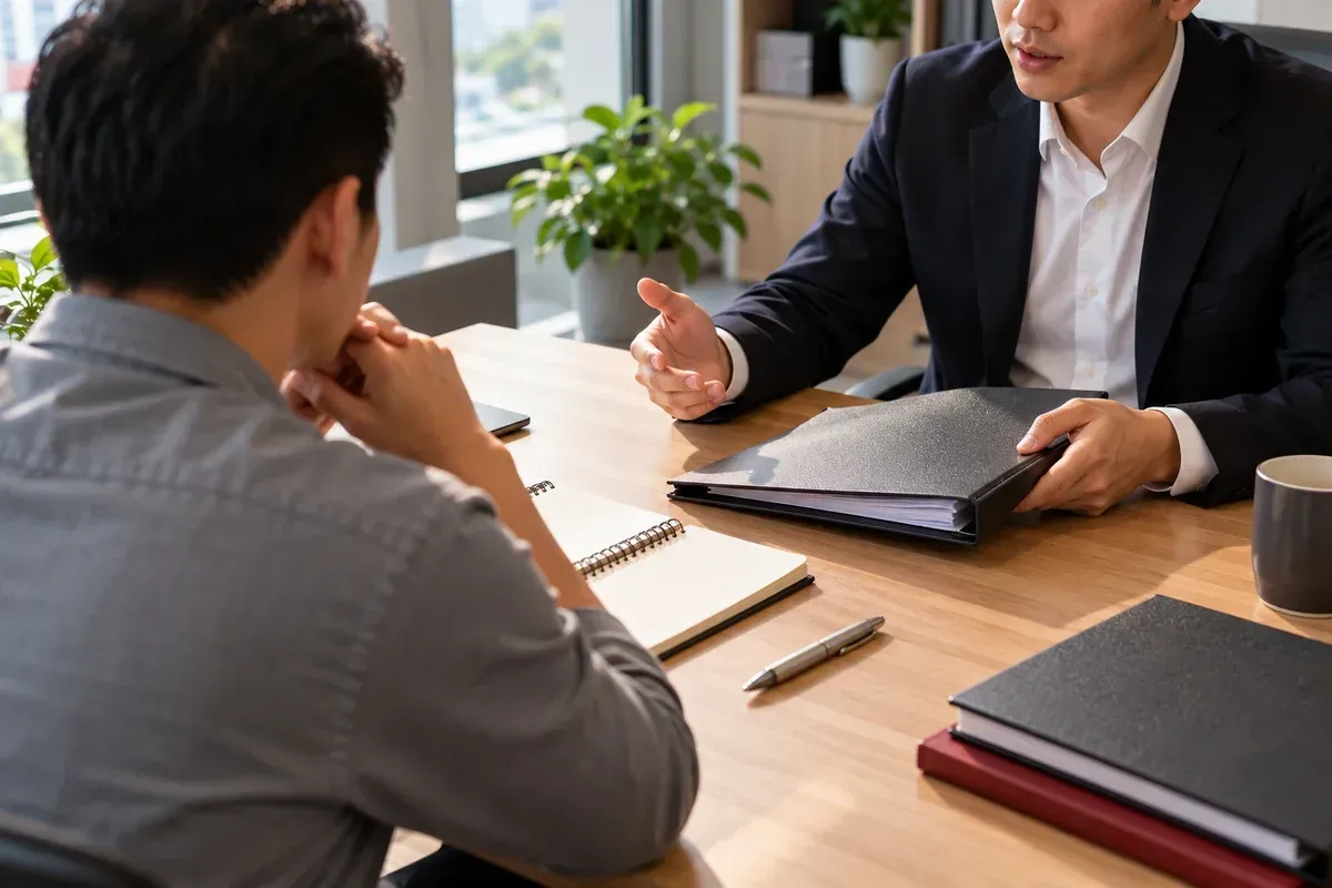 Buổi tư vấn minh họa quá trình đánh giá mục tiêu xác minh và tính khả thi trước khi nhận vụ việc