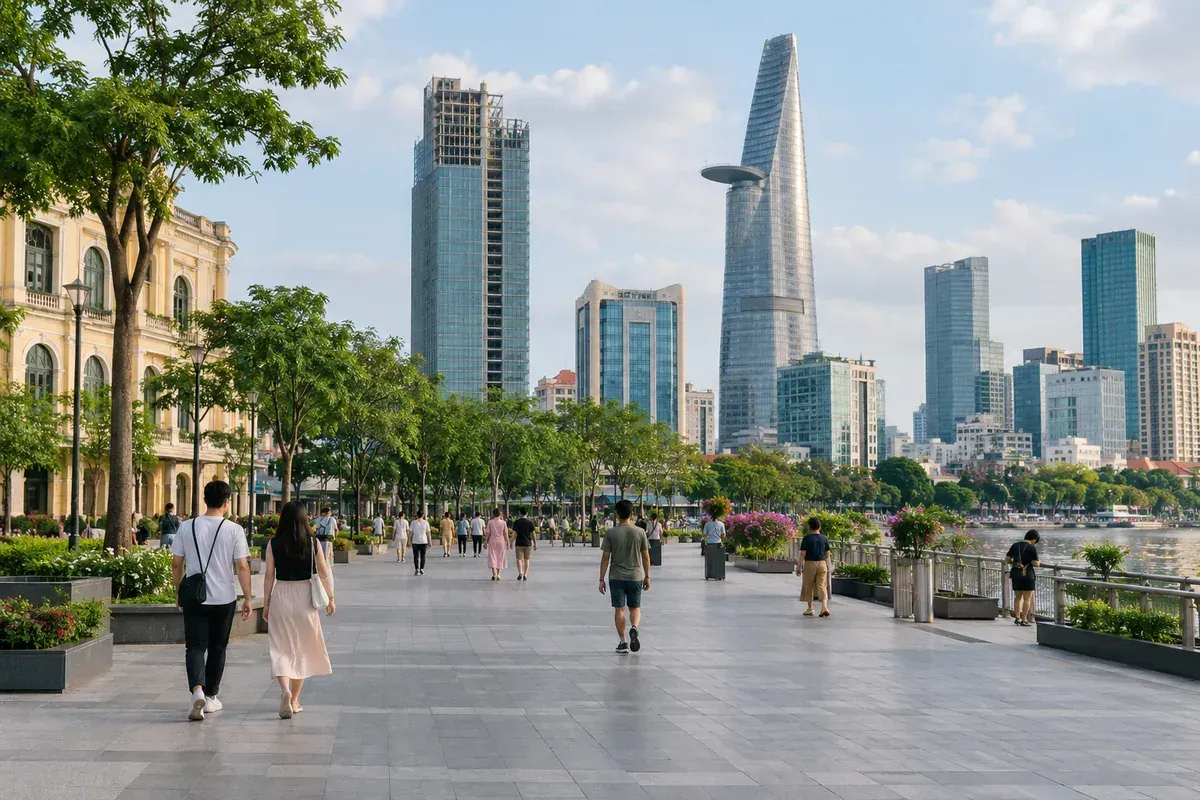 Không gian công cộng có người đi lại minh họa giới hạn pháp lý của hoạt động ghi hình. Không gian công cộng có người đi lại minh họa giới hạn pháp lý của hoạt động ghi hình.