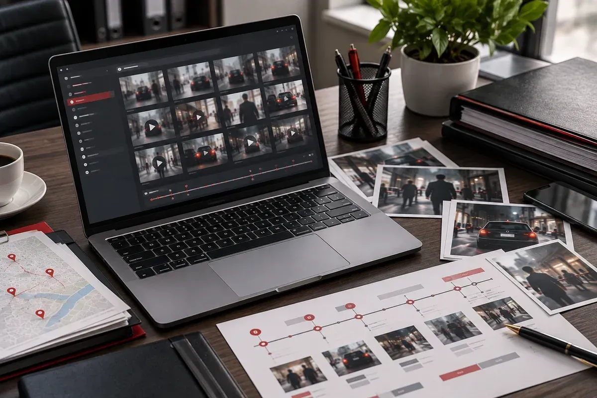 Hình ảnh và video được liên kết với timeline trong báo cáo điều tra Hình ảnh và video được liên kết với timeline trong báo cáo điều tra