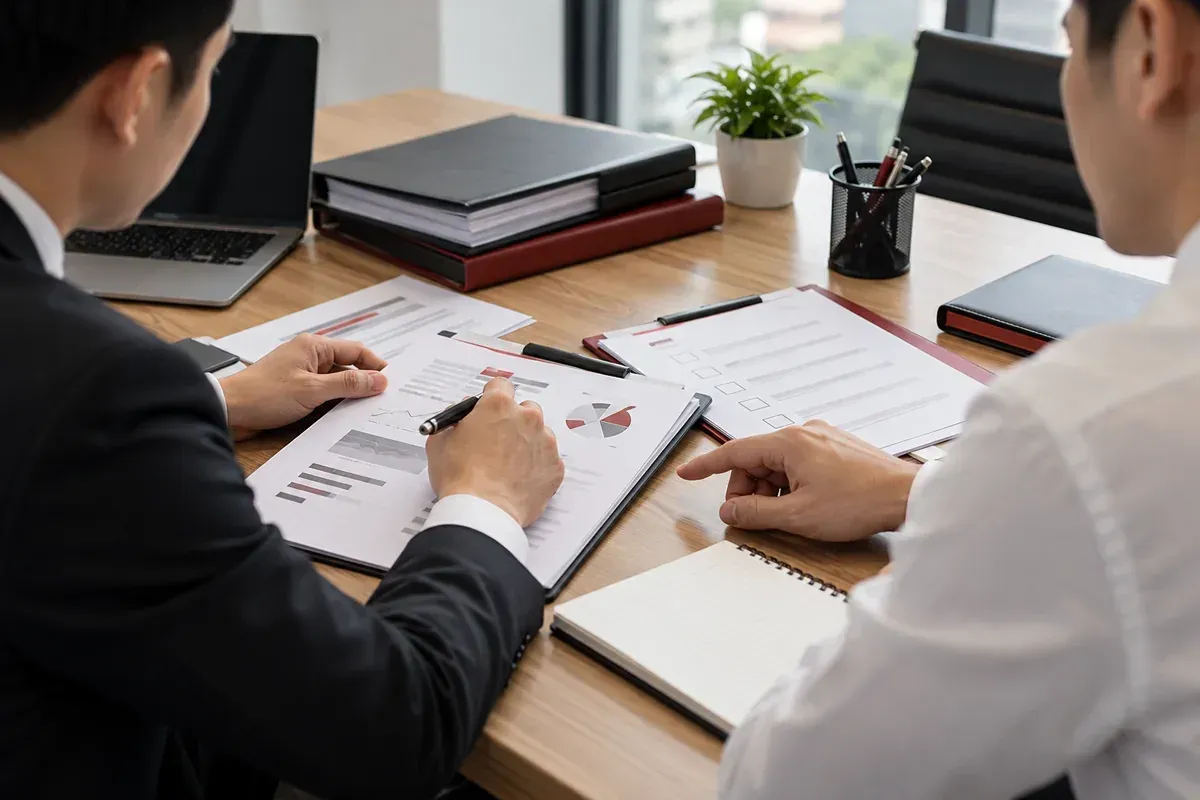 Chuyên viên tư vấn đánh giá hồ sơ và tính khả thi của yêu cầu xác minh thông tin doanh nghiệp. Chuyên viên tư vấn đánh giá hồ sơ và tính khả thi của yêu cầu xác minh thông tin doanh nghiệp.