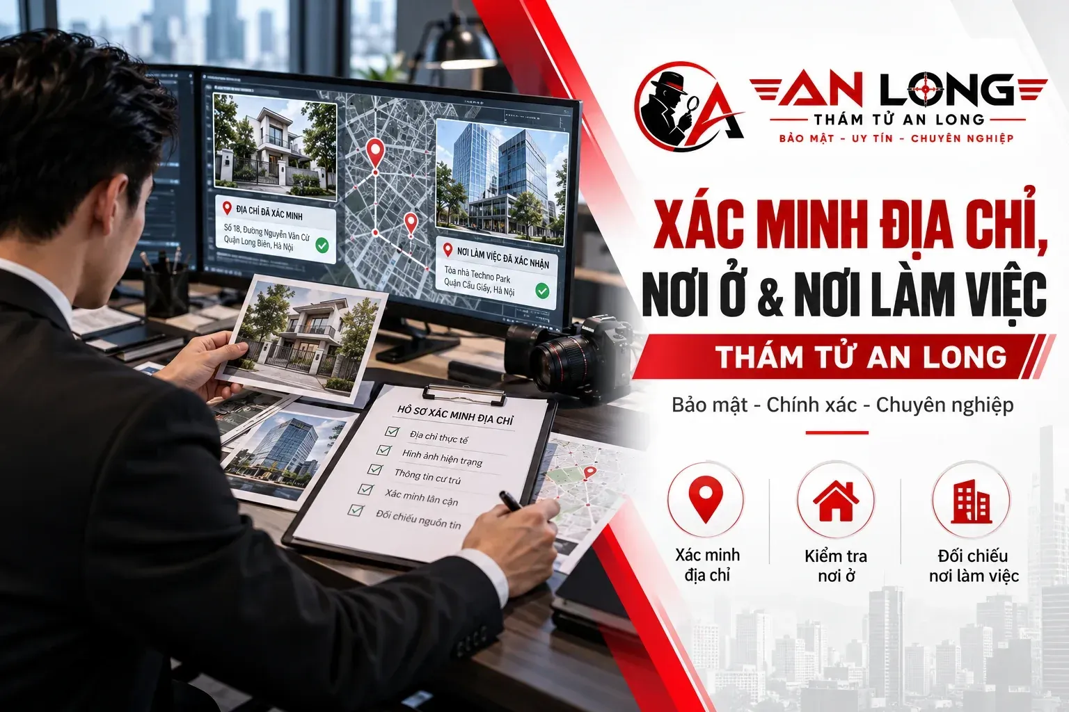 Xác minh địa chỉ, nơi ở và nơi làm việc