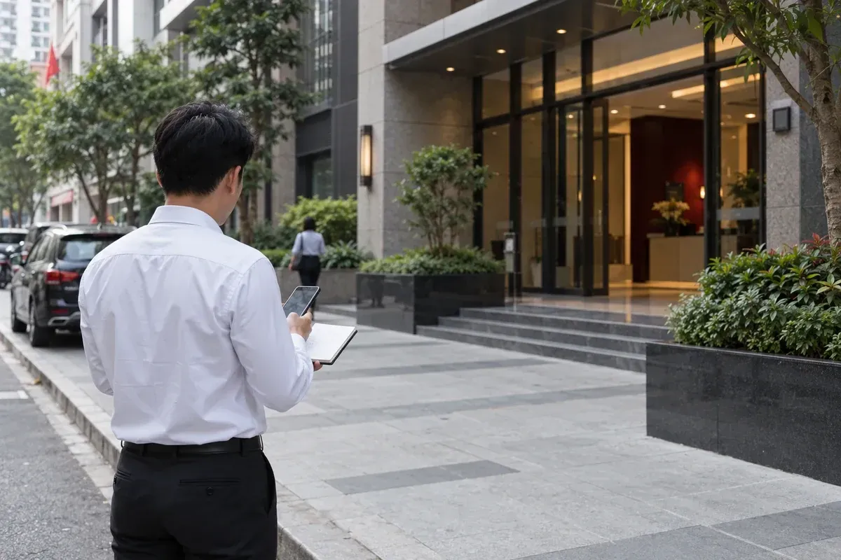 Minh họa kiểm chứng thực địa khi xác minh địa chỉ và nơi ở Minh họa kiểm chứng thực địa khi xác minh địa chỉ và nơi ở