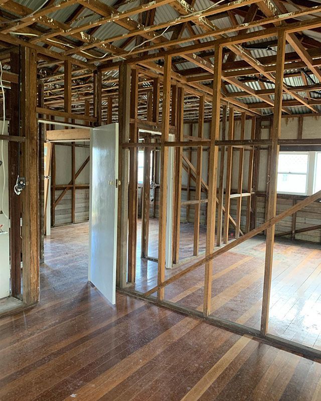A Room with A Wooden Floor and A Wooden Frame — Northern Rivers Demolition & Asbestos in Yamba, NSW