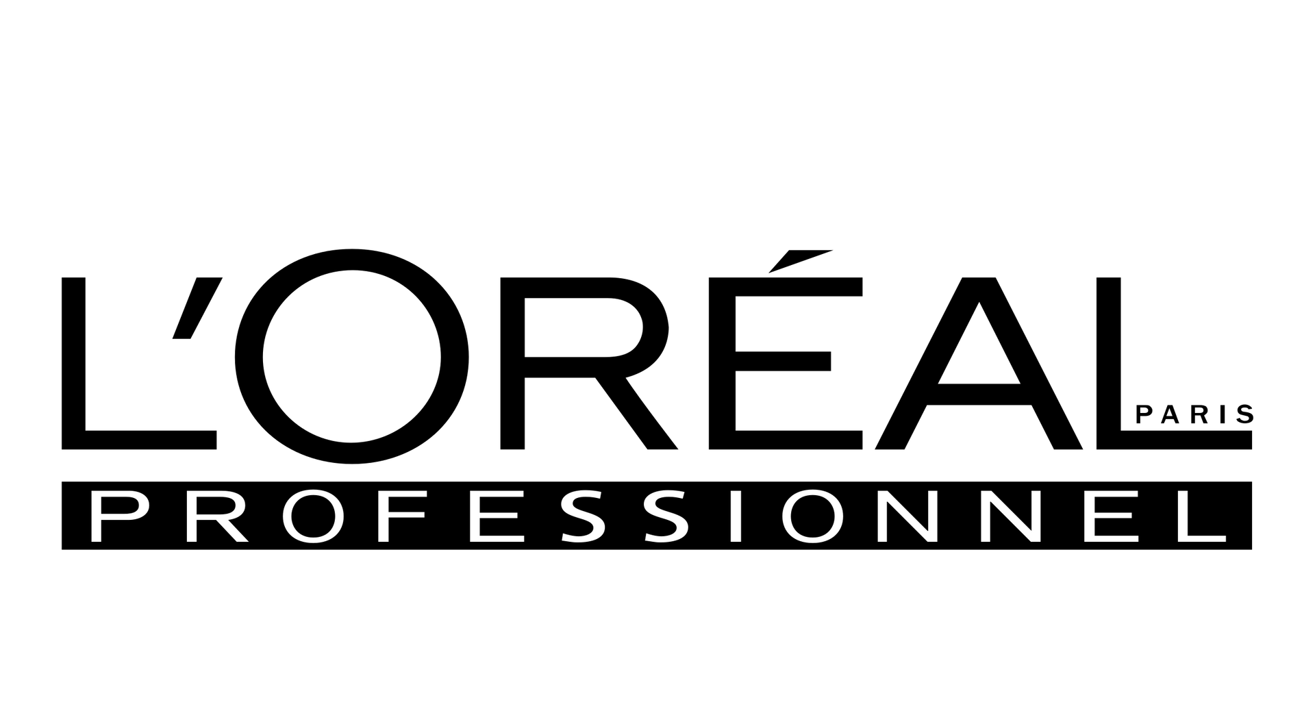 The logo for l ' oreal is on a white background.