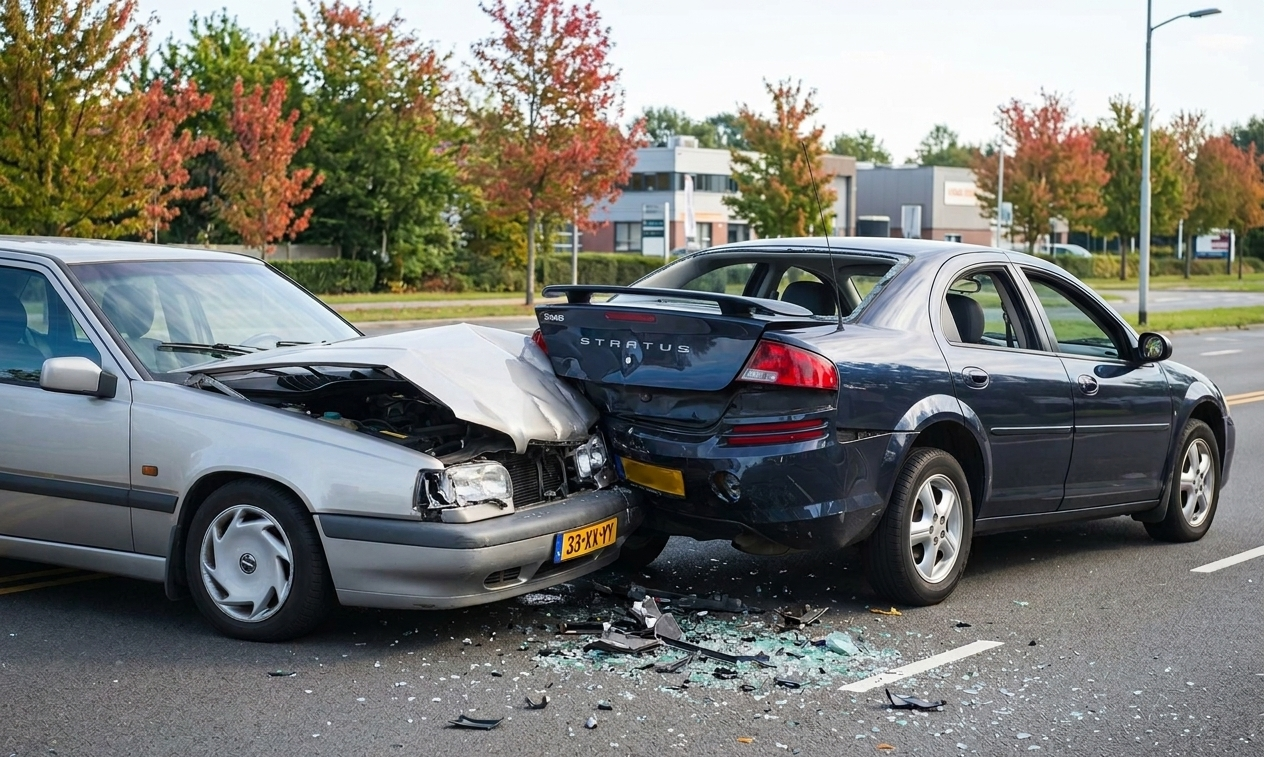 2 auto's die op elkaar zijn geknald waarbij nu de vraag is of er regresvordering van toepassing is