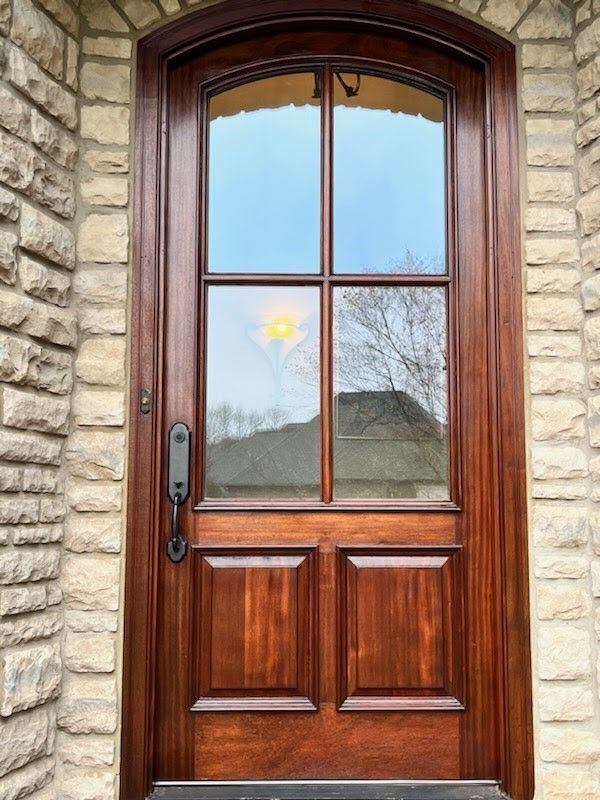Mahogany Entryway After | Mid South Door Refinishing Nashville, TN