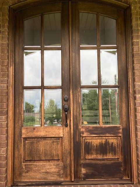 Dramatic Restoration Before | Mid South Door Refinishing Nashville, TN