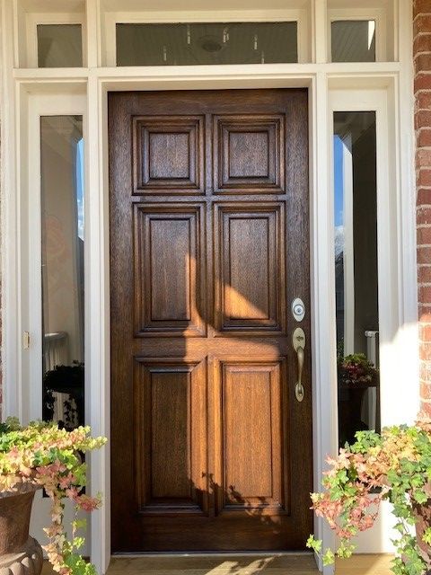 Morden Wood Front Door | Mid South Door Refinishing Nashville, TN