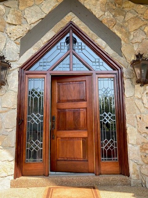 Unique Entryway Restoration Door After | Mid South Door Refinishing Nashville, TN