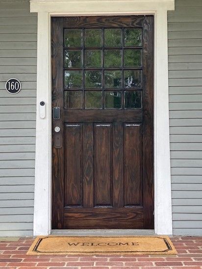 Vintage Wood Door After | Mid South Door Refinishing Nashville, TN