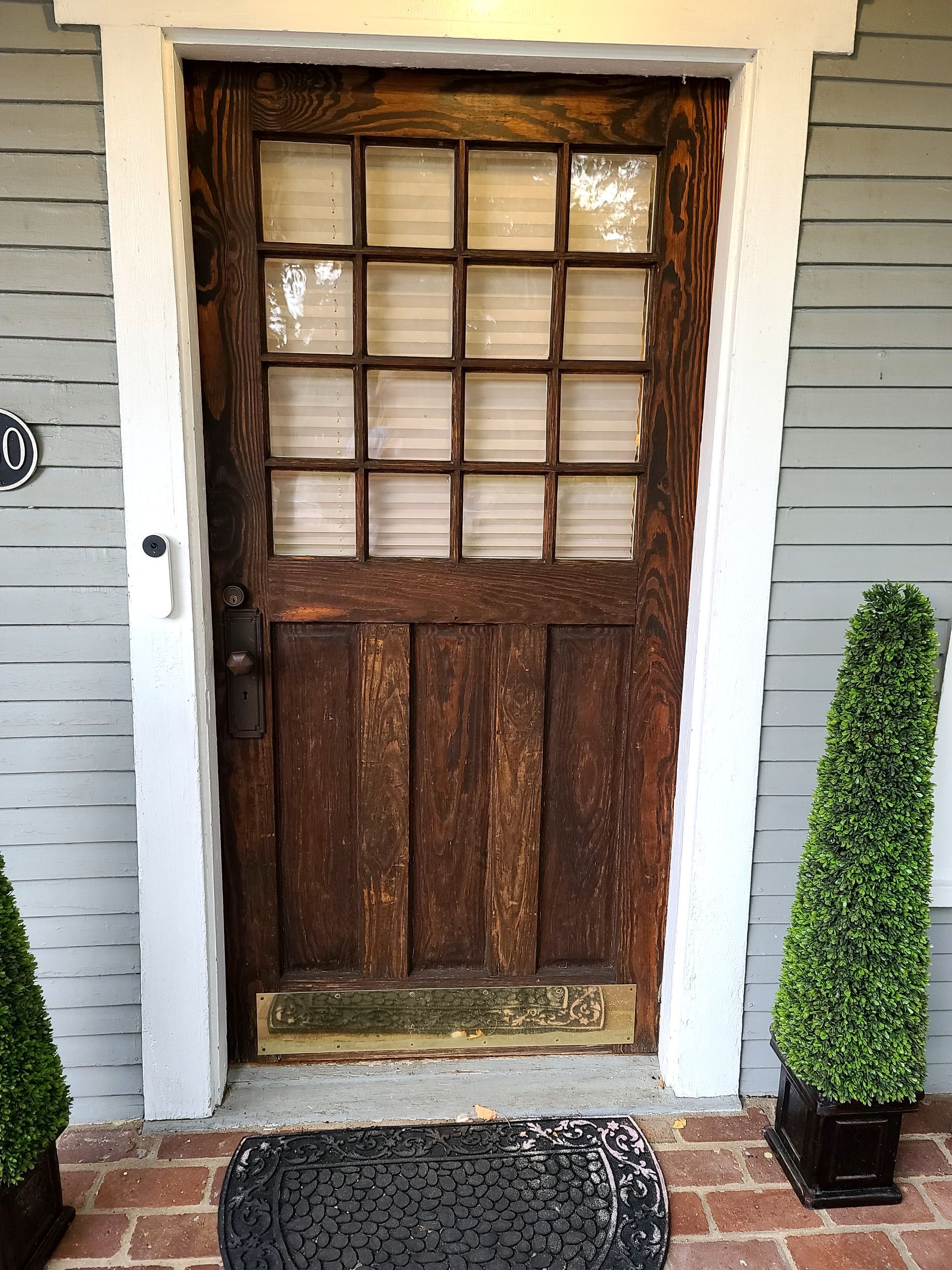 Vintage Wood Door Before | Mid South Door Refinishing Nashville, TN