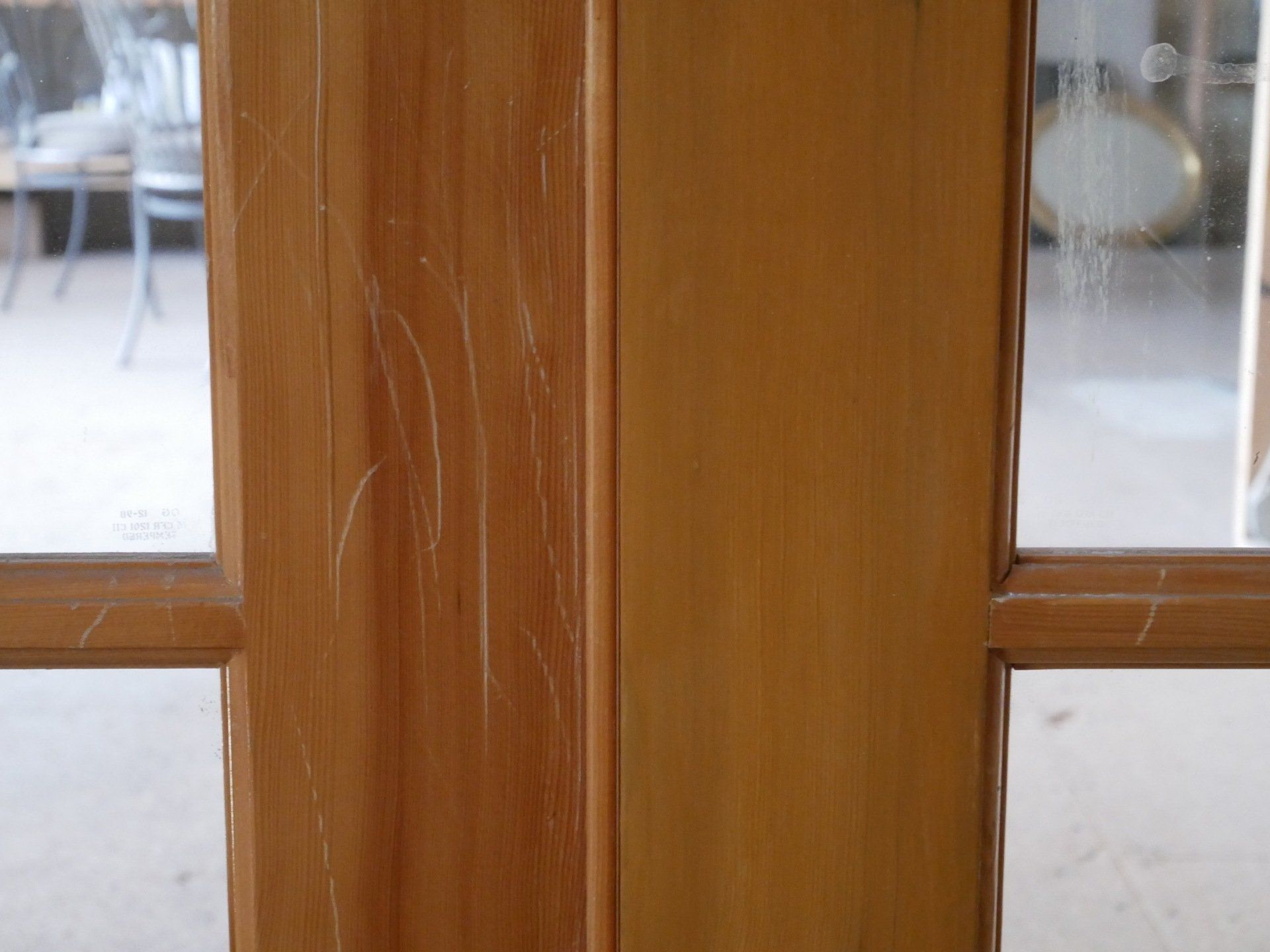 Dog Scratches Door After | Mid South Door Refinishing Nashville, TN