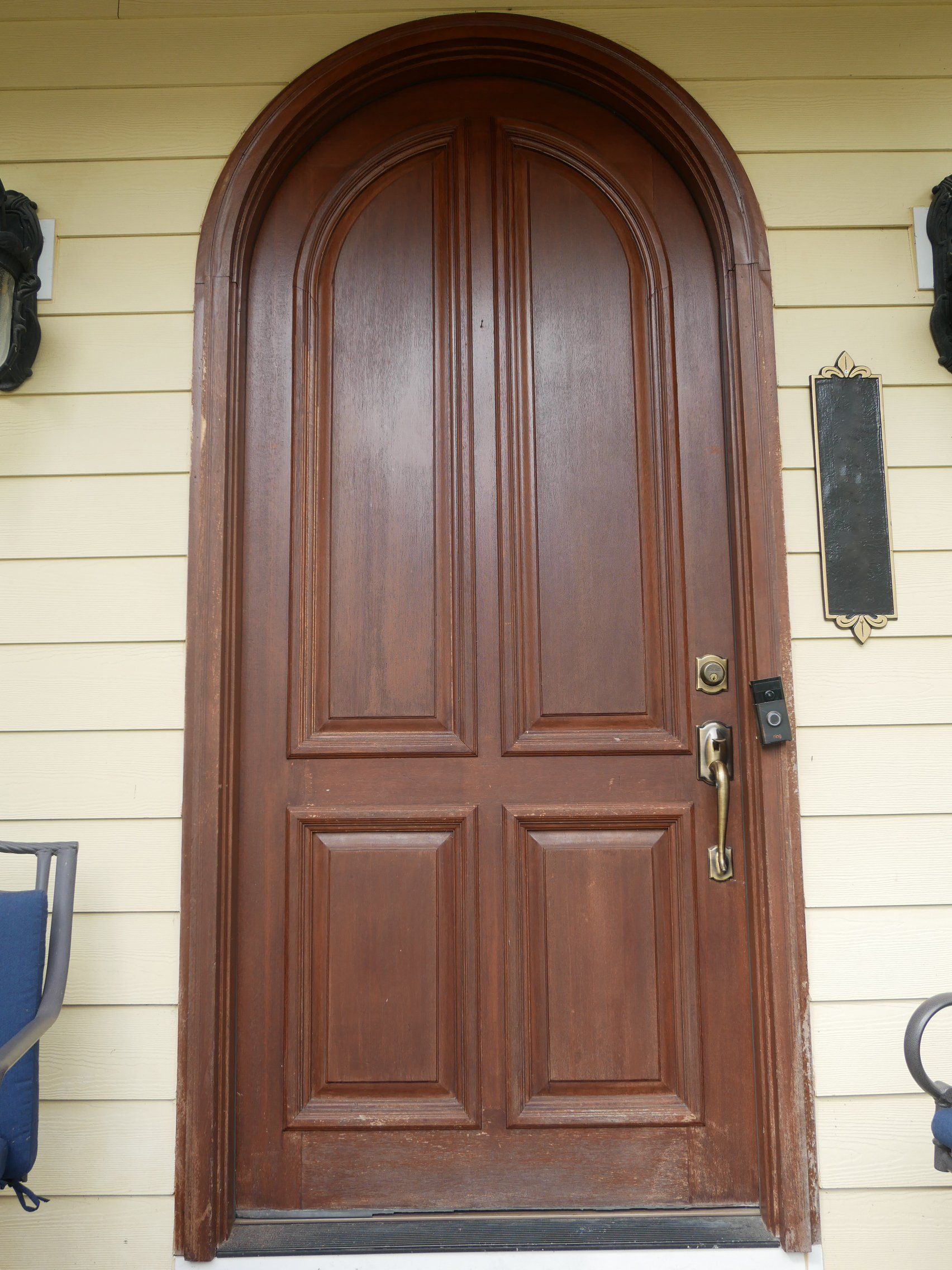 Wood Doors Before | Mid South Door Refinishing Nashville, TN