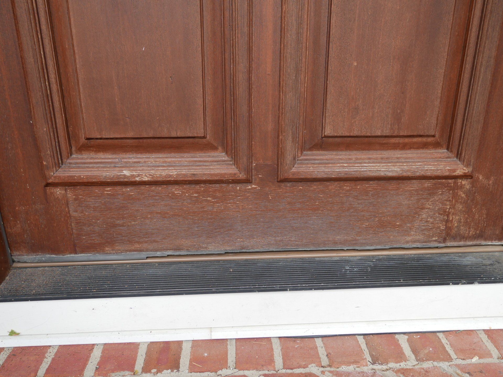 Wood Door Before | Mid South Door Refinishing Nashville, TN
