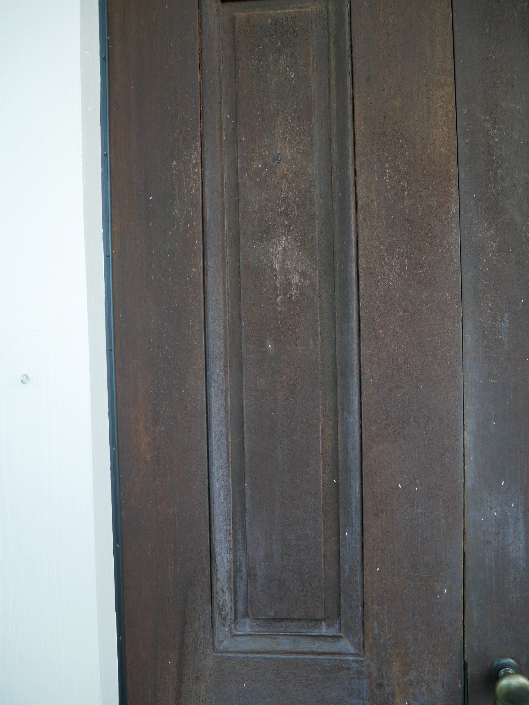 Restoration of 170 Years Old Door Before | Mid South Door Refinishing Nashville, TN