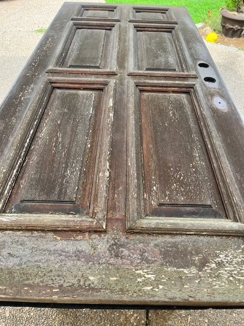 Before Door Restoration Sitting on Top | Mid South Door Refinishing Nashville, TN