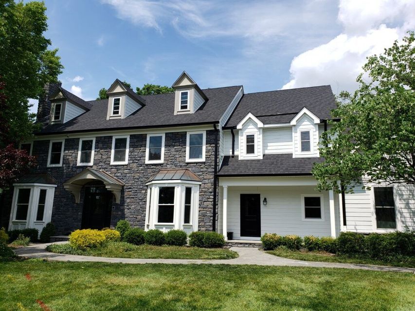 Grey stone house
