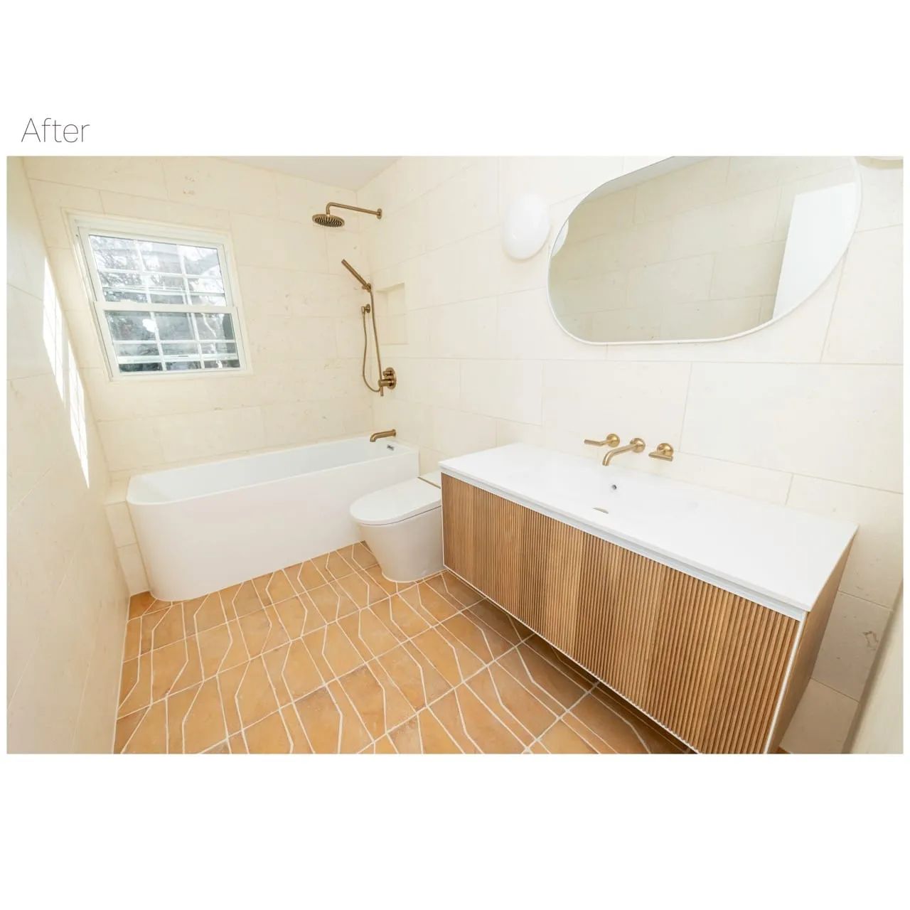 Modern bathroom renovation. 