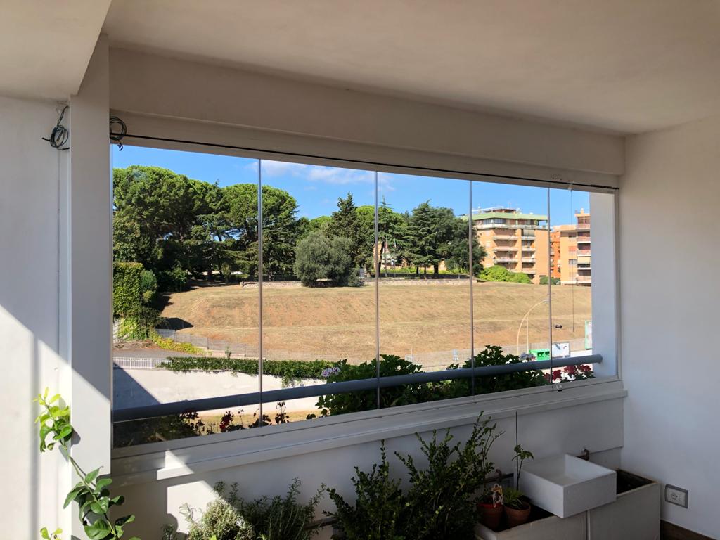 Vetrata panoramica chiusa