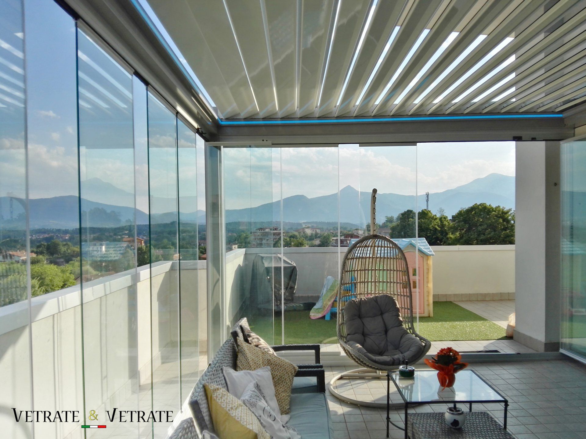 Vetrate panoramiche per pergola