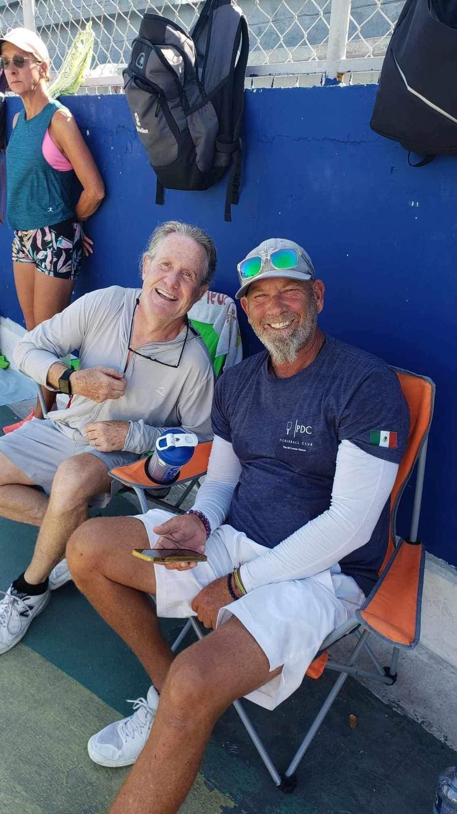 picklball players in playa del carmen, MX