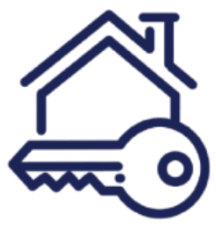 key and house icon
