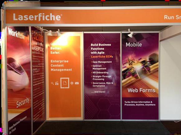 Laserfiche Booth at A Conference — Rme in Sapphire, NSW