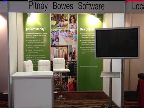 Pitney Bowes Software Booth at A Conference — Rme in Sapphire, NSW