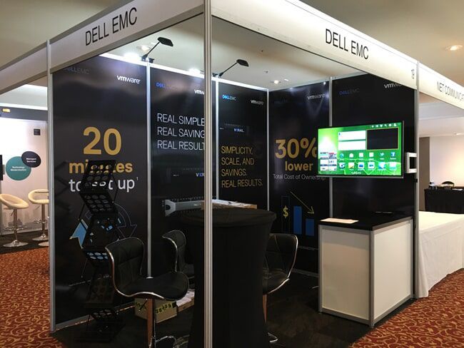 Dell Emc Trade Show Booth, Featuring Advertising Text — Rme in Sapphire, NSW