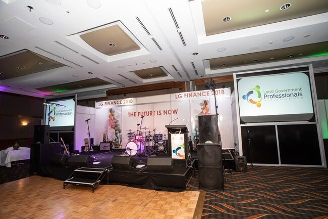 A Stage Setup for An Event — Rme in Sapphire, NSW