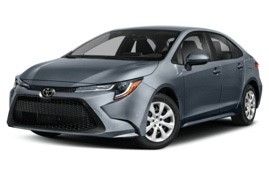 A gray Toyota Corolla is shown on a white background.