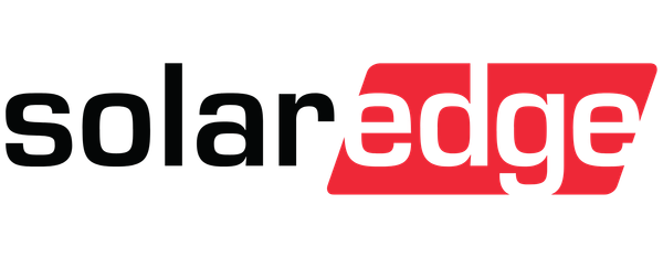 SolarEdge logo in black and red text on a white background