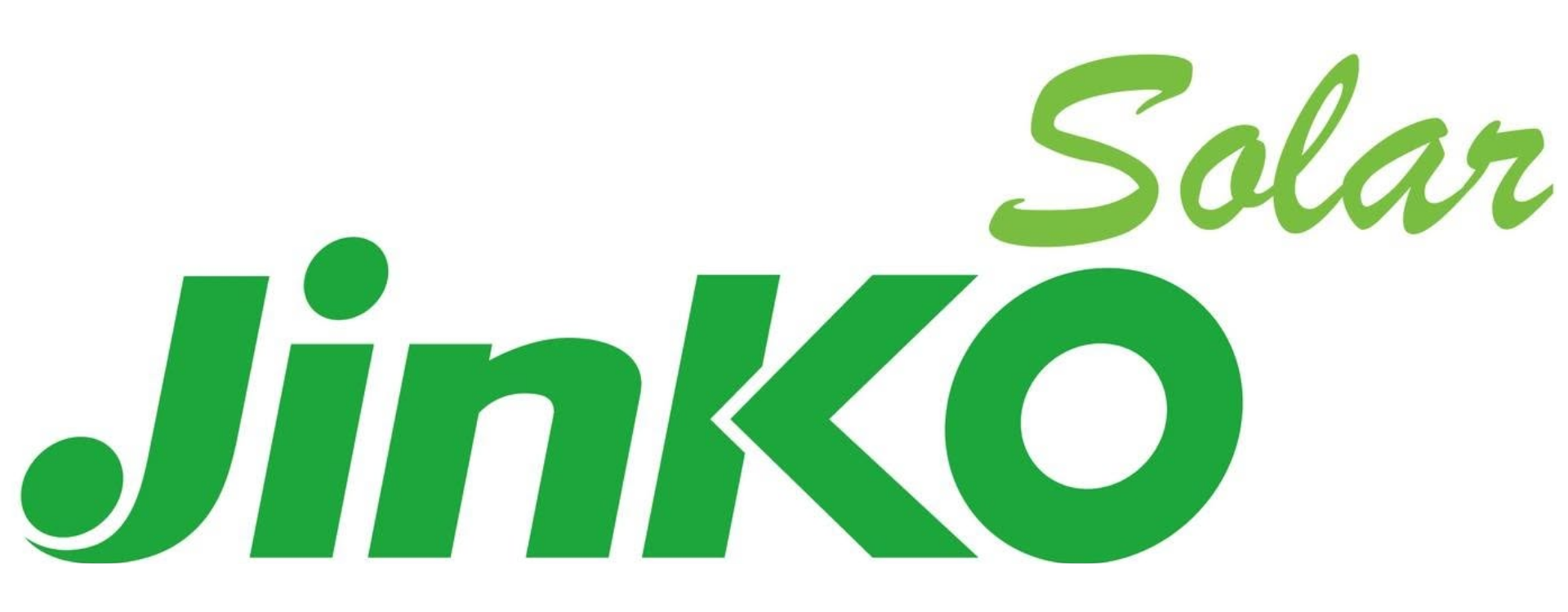 Jinko Solar logo in green text on a white background
