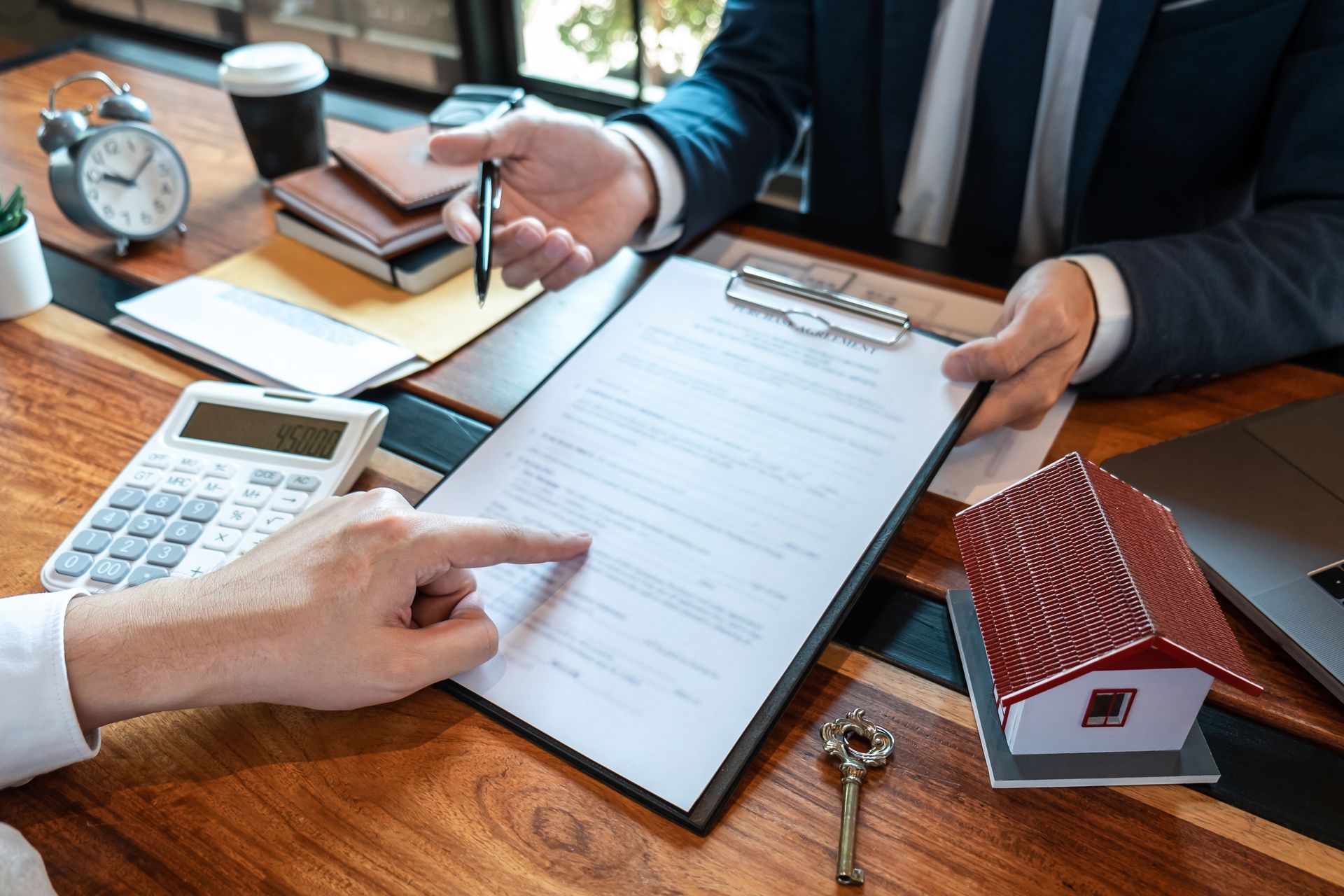Subject to financing escrow documents