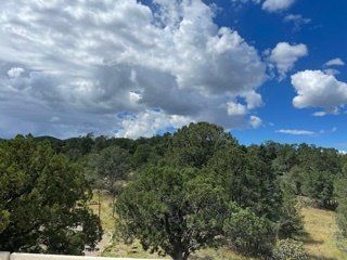 A landscape with trees and clouds in the sky